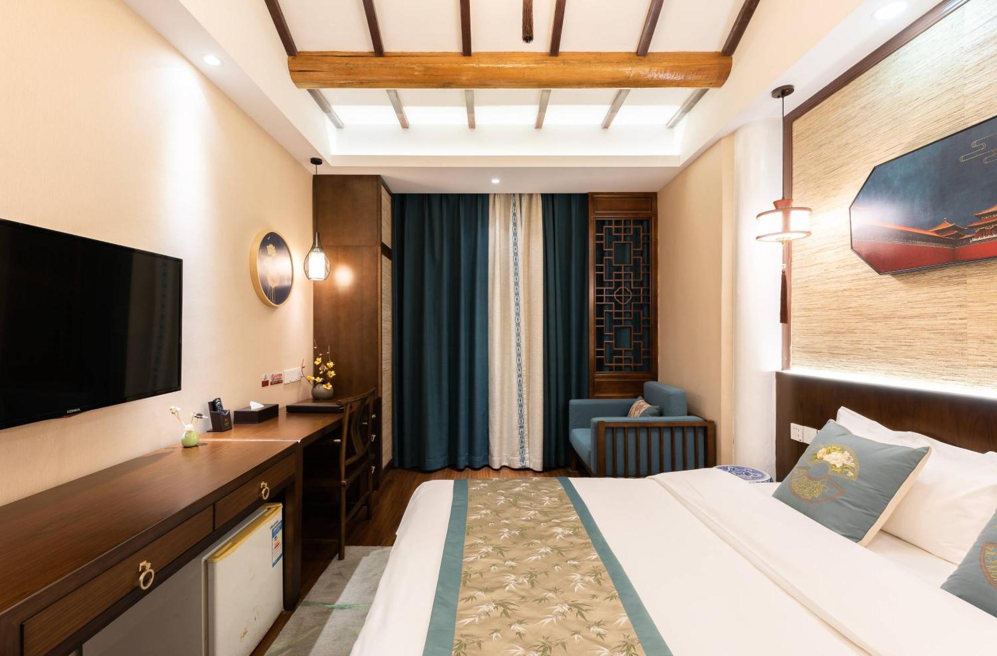 Chinese Culture Boutique Hotel-Tangfu,Traditional Chinese Theme,Heart Of Beijing,Near Forbidden City,Tiananmen Square,Hutongs,Metro Access,Free Coffee,Tea,Laundry Pequim Quarto foto